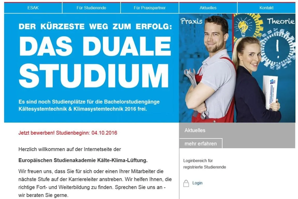 ESaK mit neuem Internetauftritt