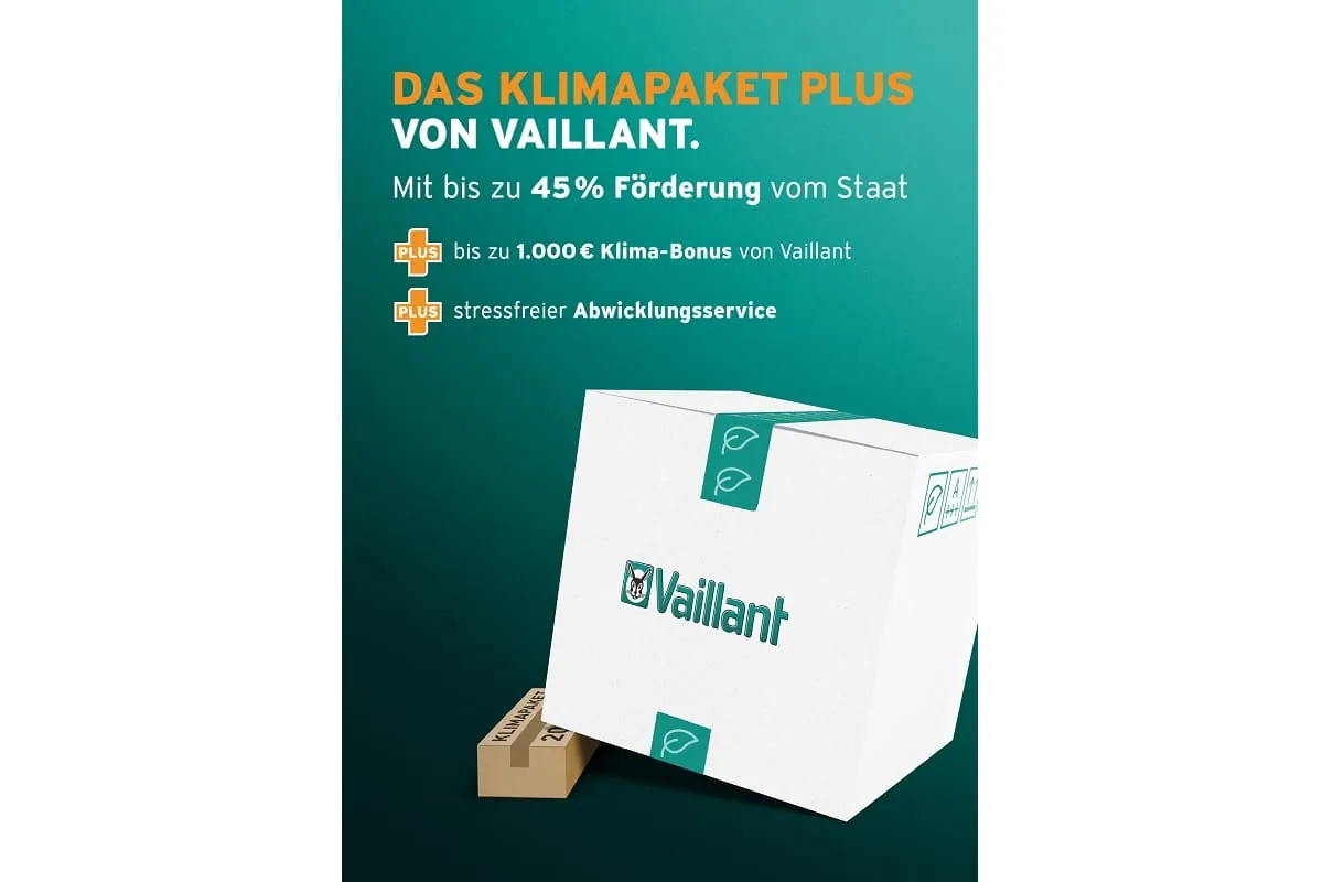 Klimapaket Plus: Vaillant Klima-Bonus für Heizungsmodernisierer