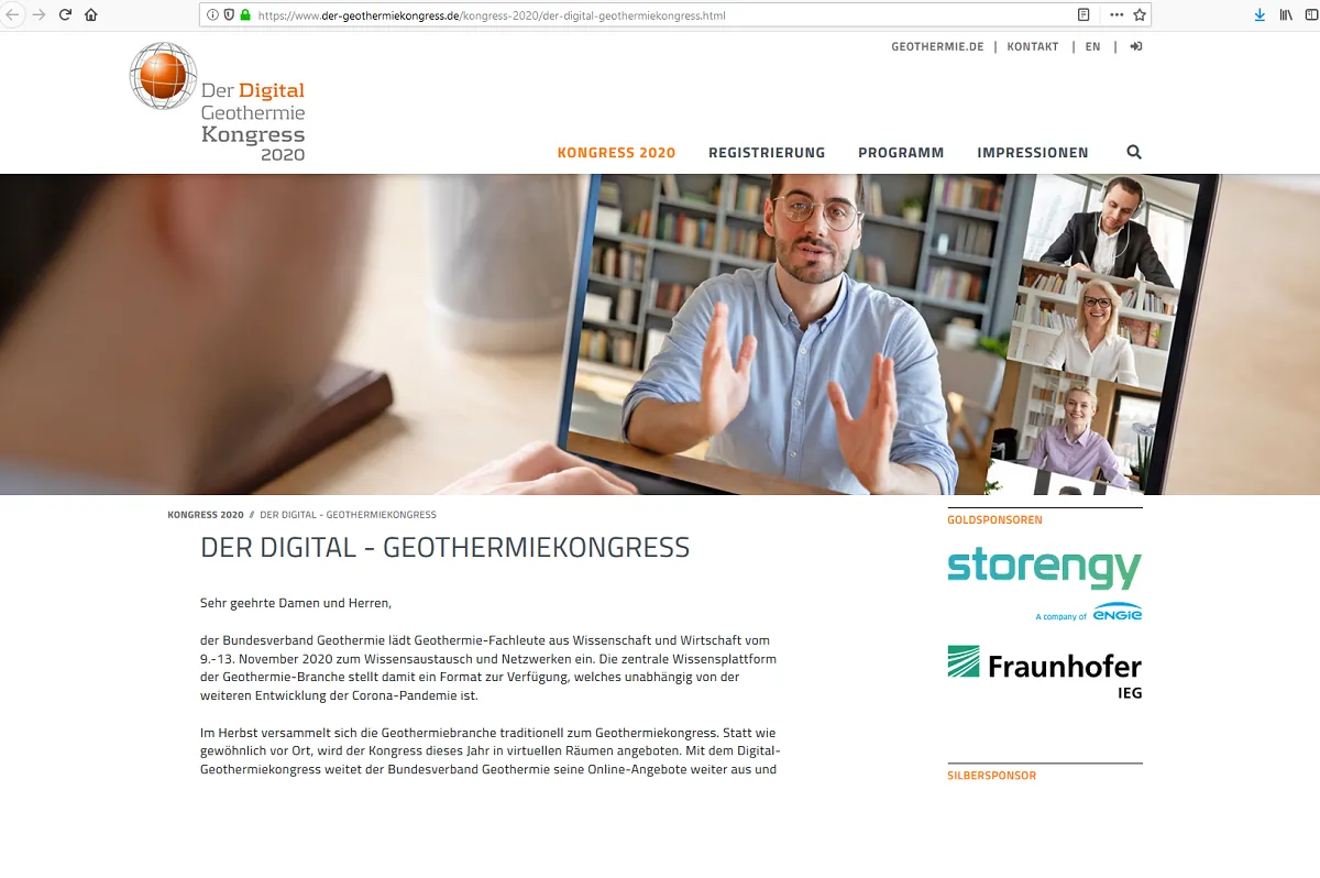 Geothermiekongress findet als Digitalkongress statt