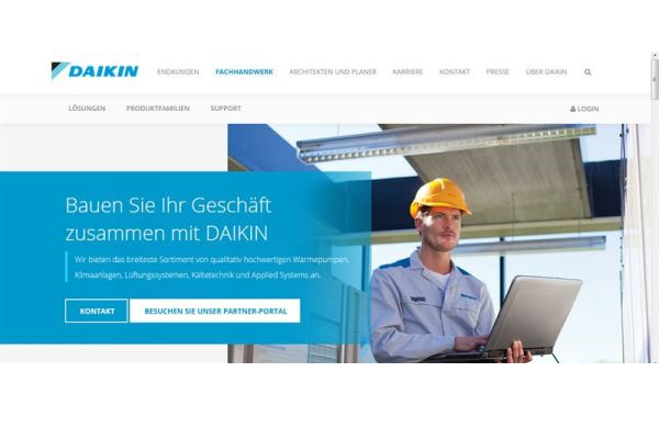 Neue Website von Daikin online