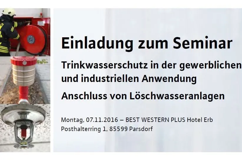 Wilo: Seminar zu Trinkwasserschutz