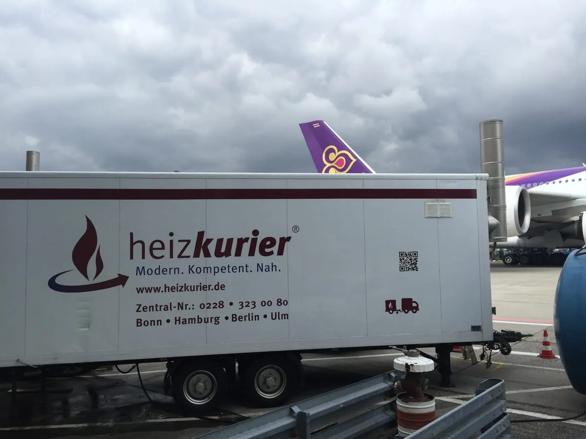 Heizkurier: Mobile Heizanlagen sichern Wärmeversorgung am Flughafen Frankfurt