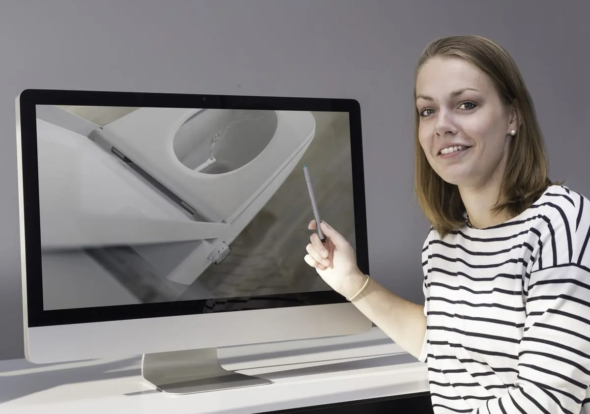 Online-Portal für Dusch-WCs