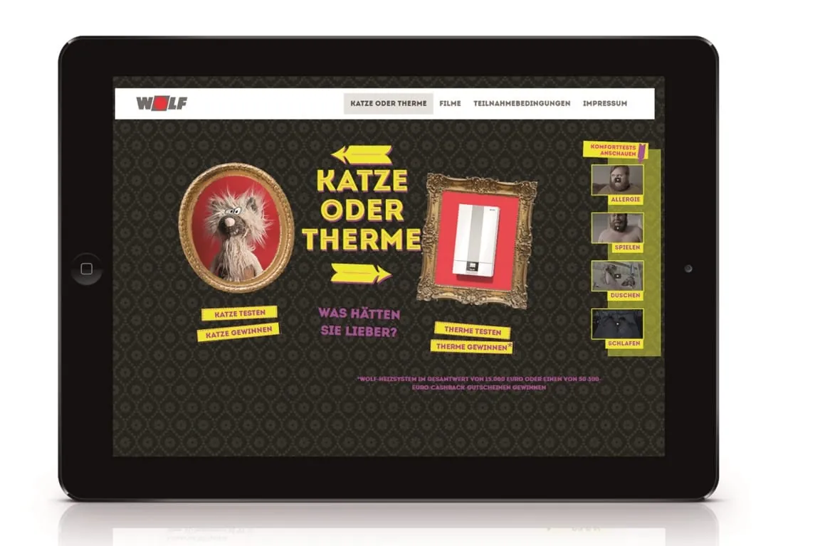 „Katze oder Therme?“ Wolf setzt auf virales Marketing