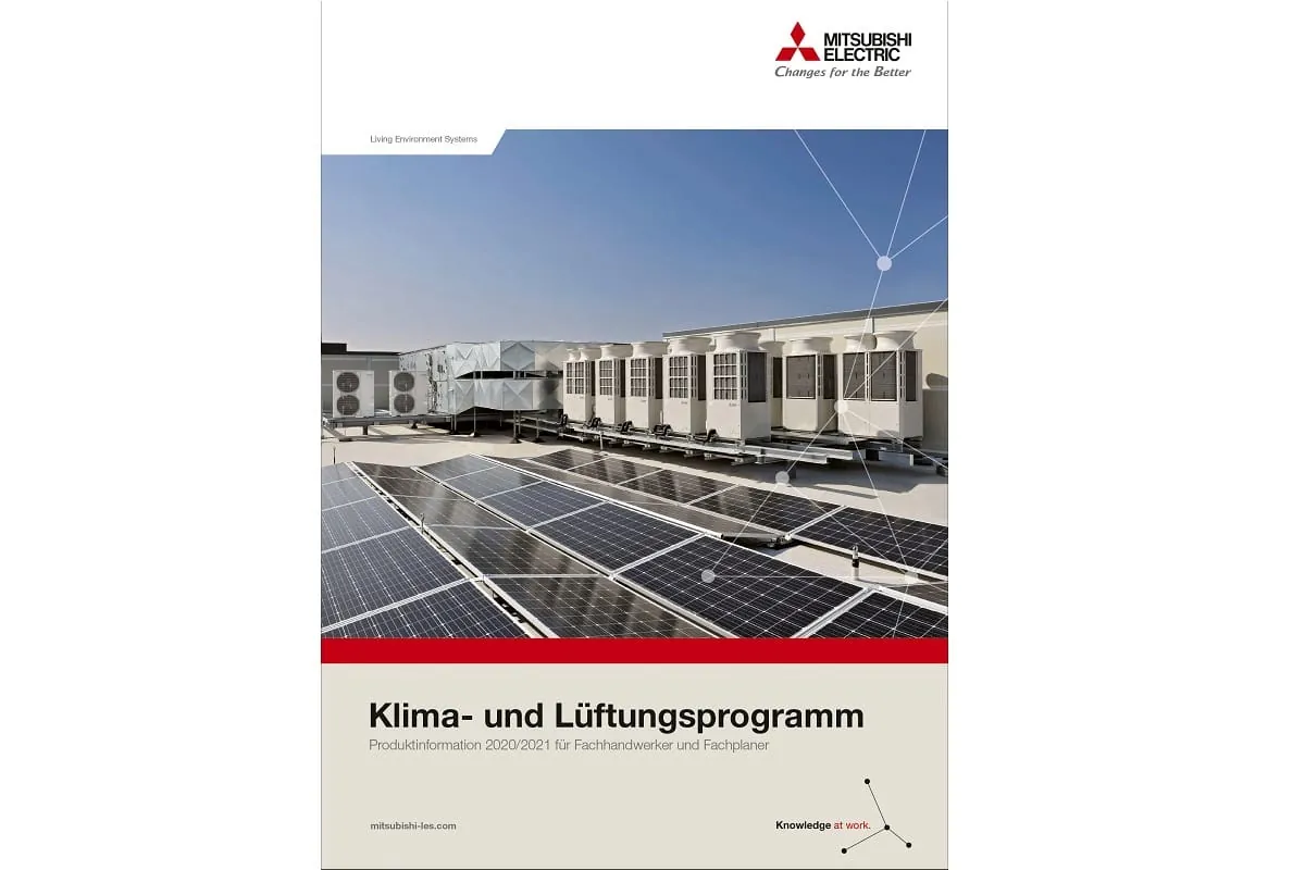 Mitsubishi: Klima- und Lüftungsprogramm 2020 / 2021