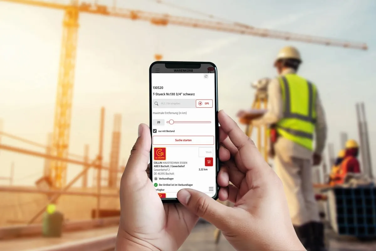 Neuer Service bei GC Online Plus: Lager-Umkreissuche