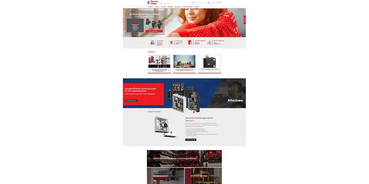 Flamco und Meibes präsentieren gemeinsame Website