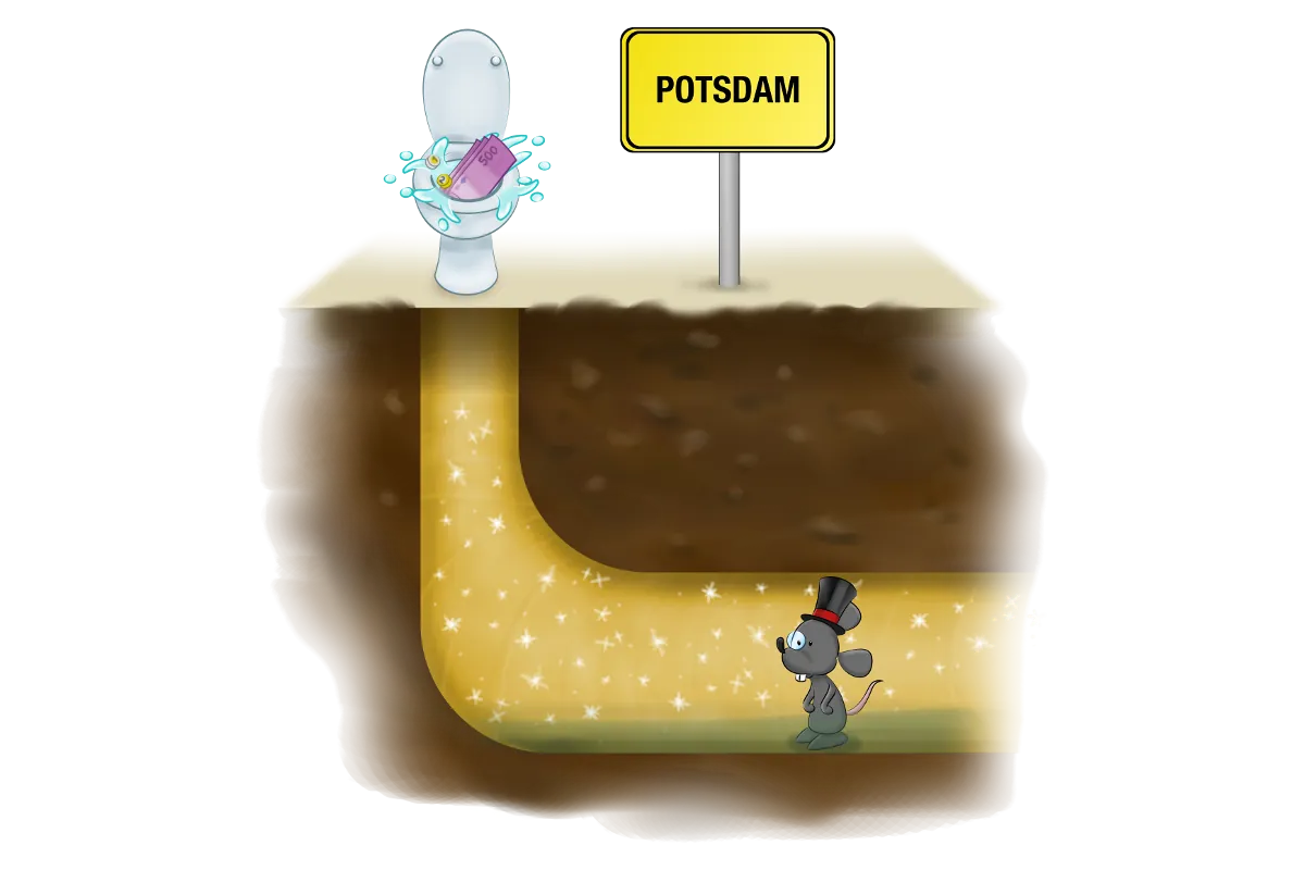 Abwasserkosten: Potsdam hat die teuerste Klospülung