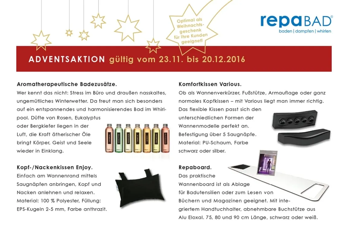 Repabad startet Adventsaktion