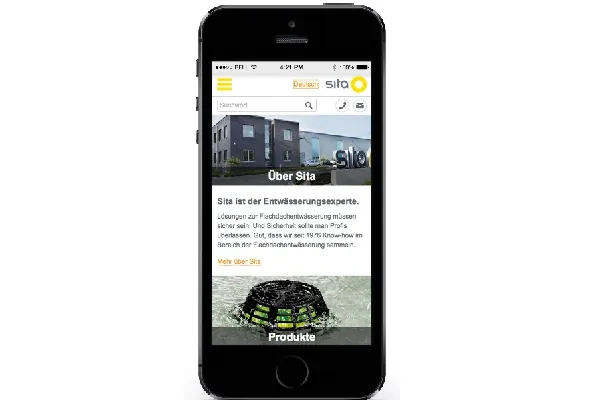Sita Website macht mobil