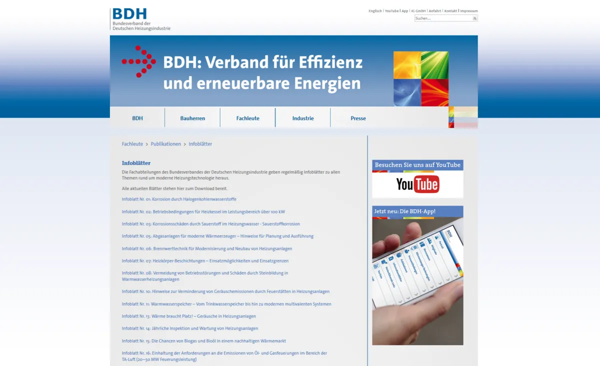 Bundesverband der Deutschen Heizungsindustrie (BDH): Neue Broschüren zur Digitalisierung