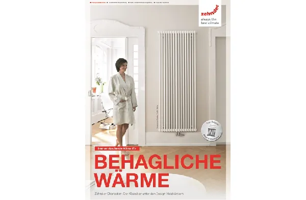Neue Endkundenbroschüre zum Heizkörper Zehnder Charleston