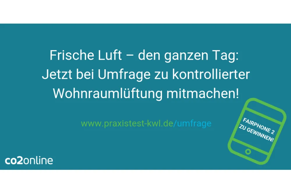 Umfrage zur kontrollierten Wohnraumlüftung