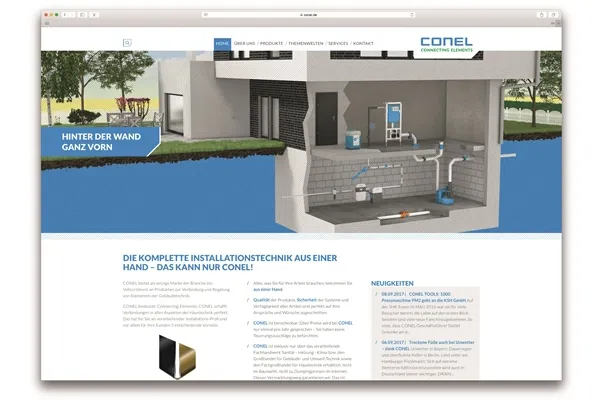 Conel-Webseite erstrahlt in neuem Glanz