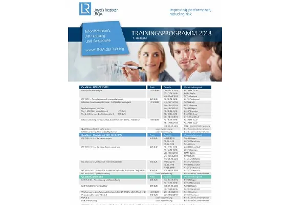 LRQA: Neues Trainingsprogramm 2018