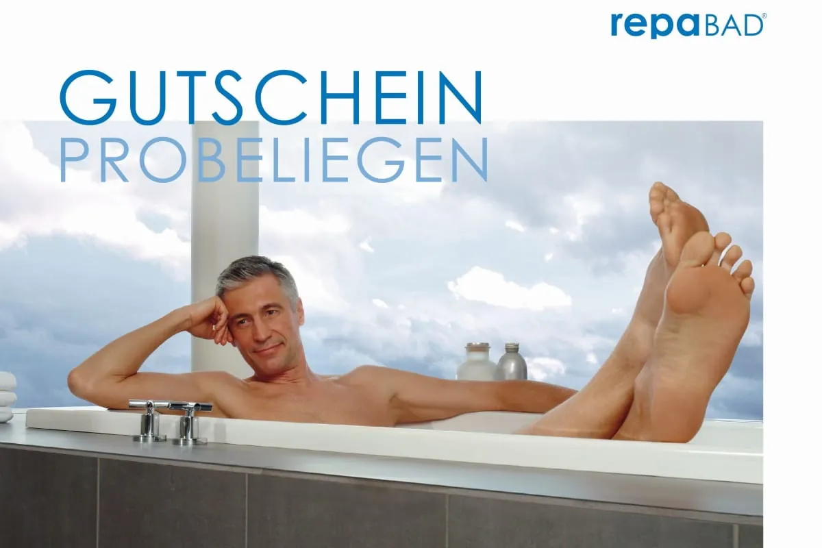 Gutschein für Badewanne Probeliegen