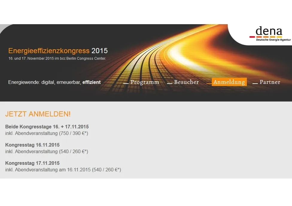 Dena Energieeffizienzkongress 2015