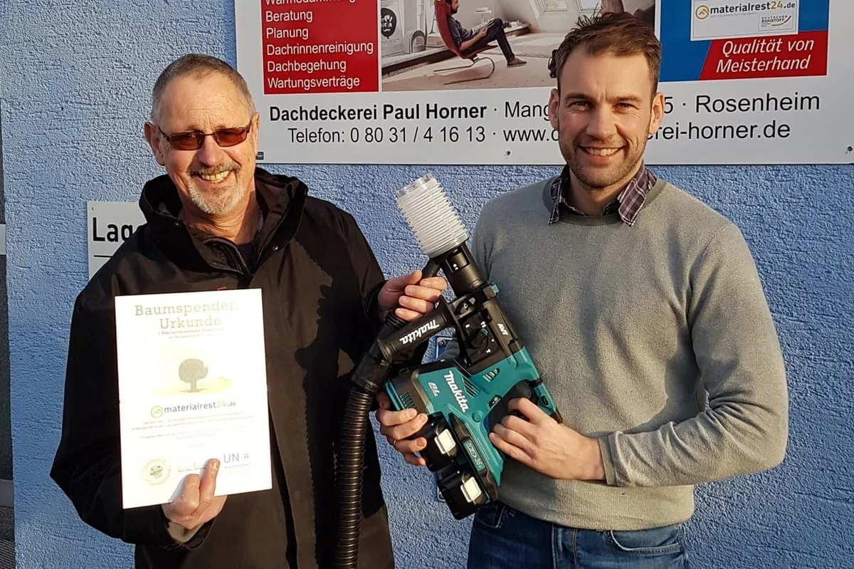 materialrest24.de pflanzt 1000 Bäume