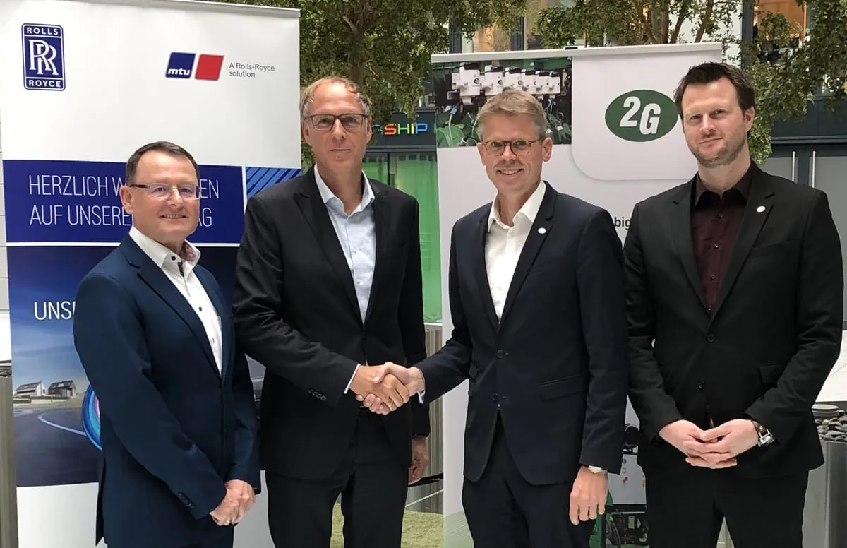 2G und Rolls-Royce kooperieren bei Gas-Stromaggregaten für BHKW