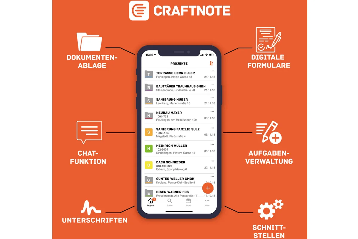 fischer und GC-Gruppe entwickeln die App Craftnote weiter