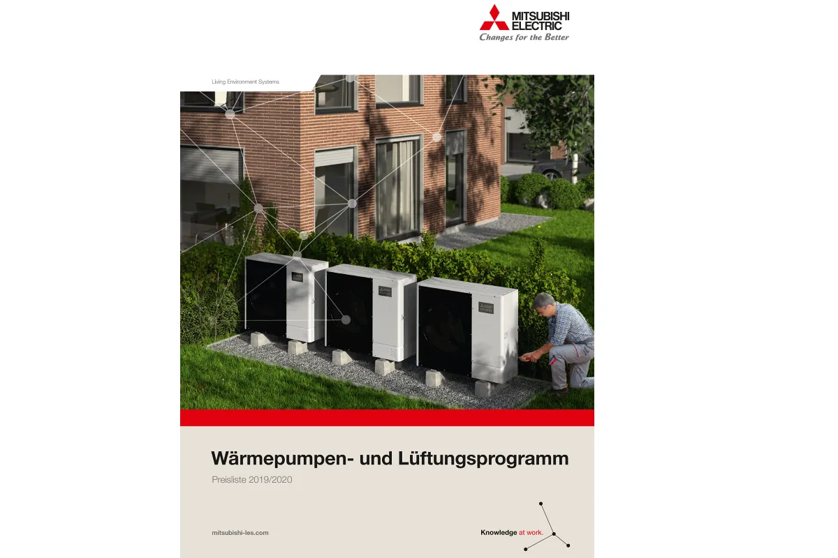 Neue Preisliste für Wärmepumpen- und Lüftungsprogramm