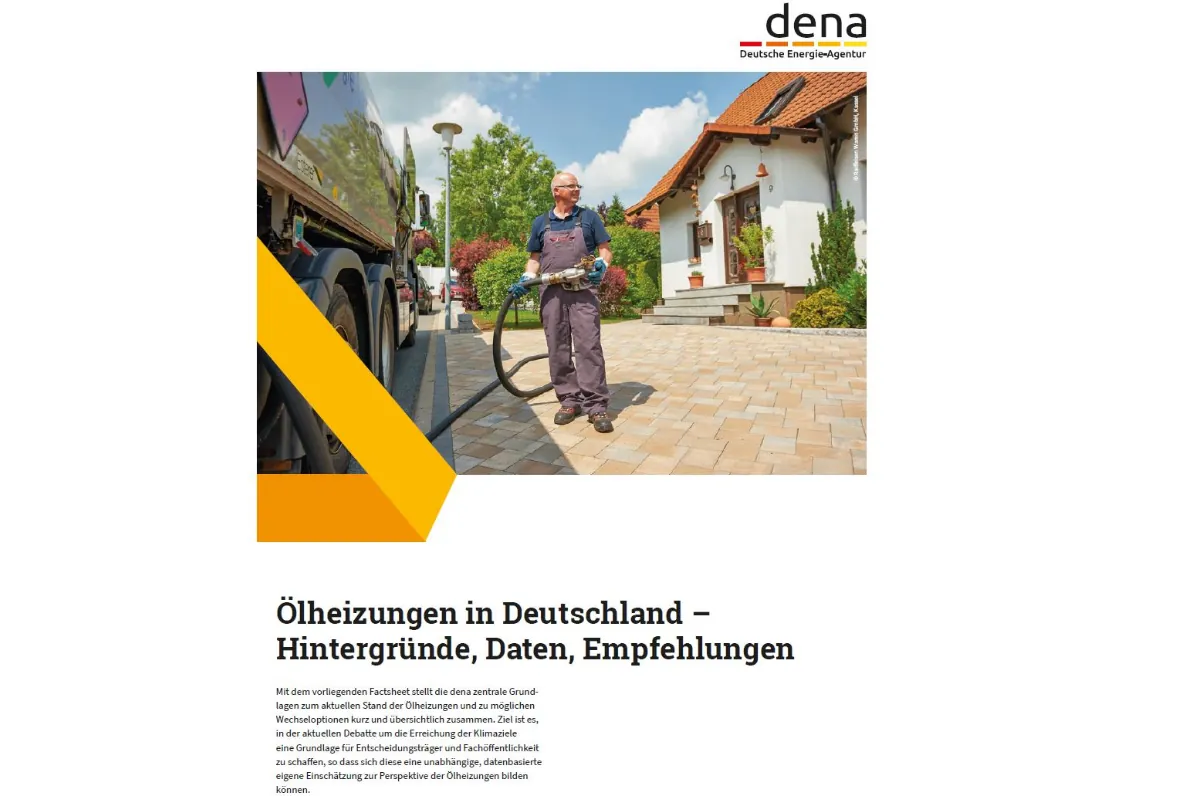 dena-Factsheet zu Ölheizungen in Deutschland