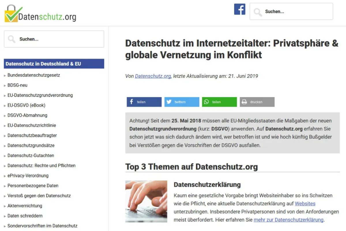 Ratgeber zu Datensicherheit und Datenschutz