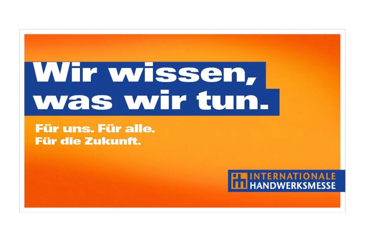 Internationale Handwerksmesse 2020: neues Leitmotiv