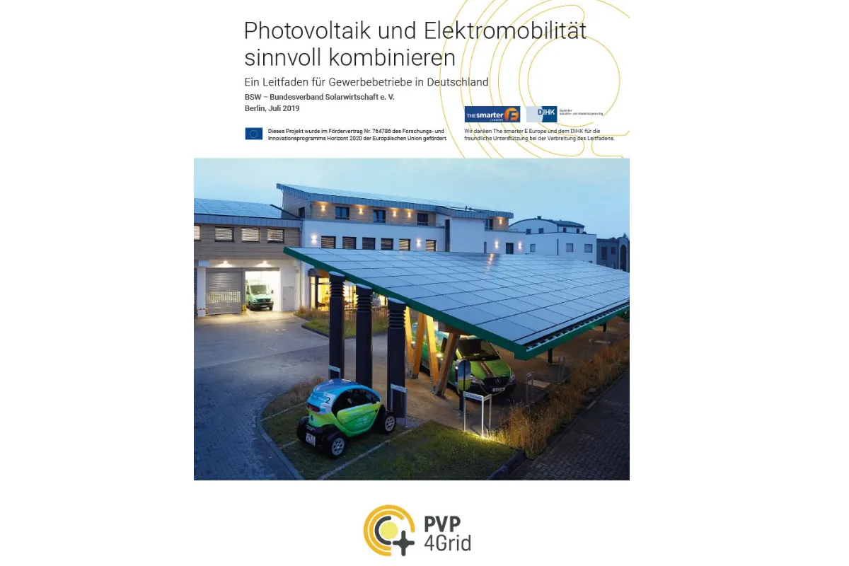 Neuer Gewerbe-Ratgeber: solare Fuhrpark-Elektrifizierung