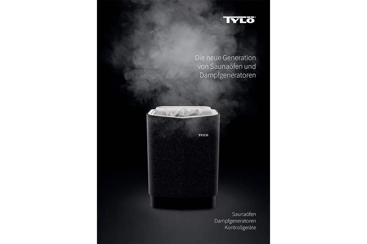 Neuer Technik-Katalog von Tylö: Saunaöfen – Dampfgeneratoren – Kontrollgeräte