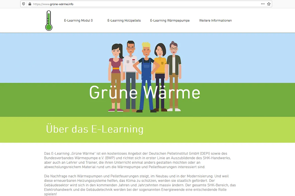 Kostenlose Lernmodule „Klimaschutz und grüne Wärme“