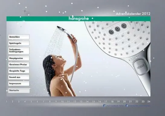 Hansgrohe stellt Adventskalender online