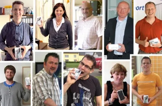 Siegertypen telefonieren mit Jung Pumpen