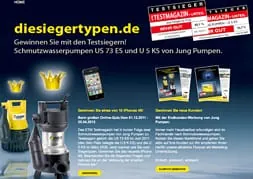 Mit Jung Pumpen auf der Gewinnerstraße