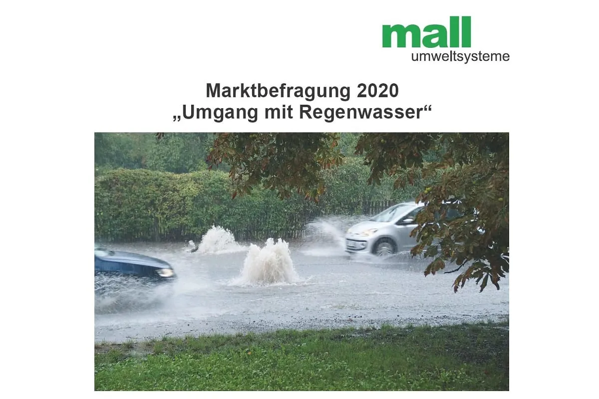 Marktbefragung zum Umgang mit Regenwasser