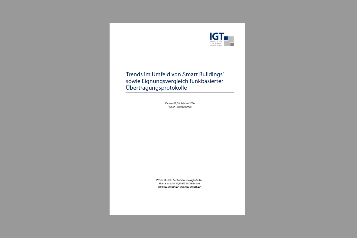 Vergleich der Funkprotokolle bei „Smart Buildings‘‘