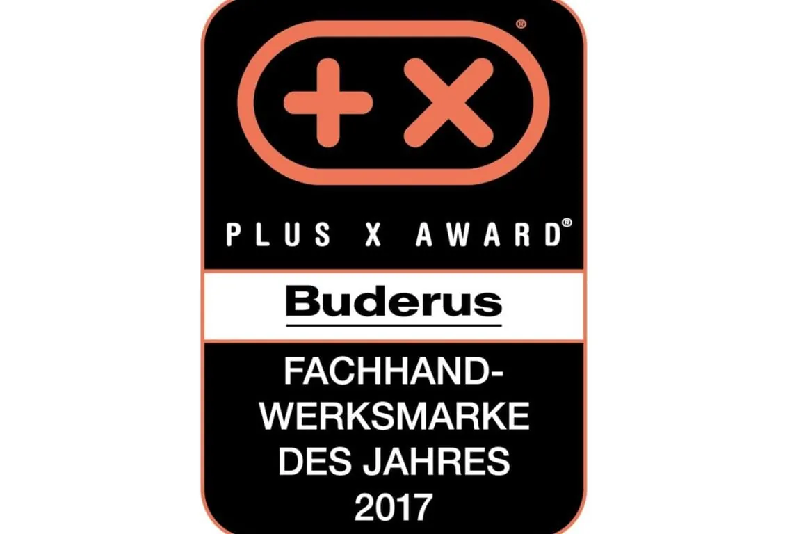 Plus X Award: Buderus ist „Fachhandwerksmarke des Jahres 2017“