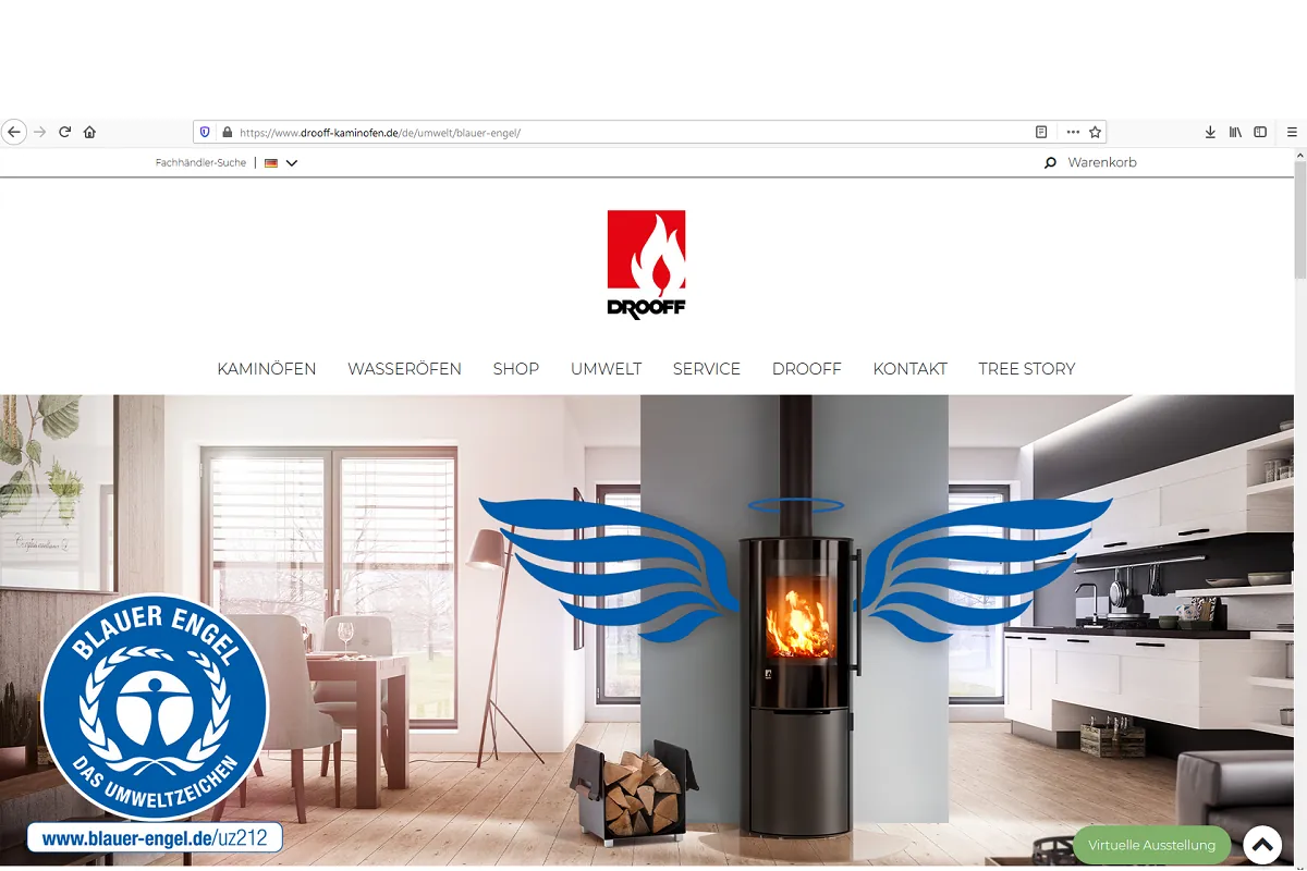 1. Kaminofen erhält „Blauen Engel“