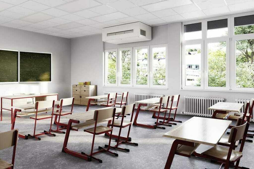 Lüftungstechnik gegen Aerosole und Viren in Schulen