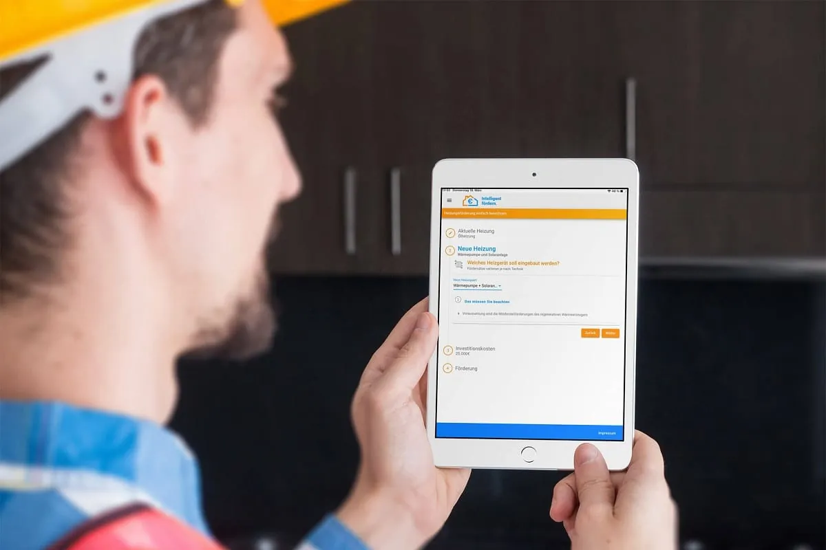 Mit „Intelligent fördern“-App Förderung berechnen