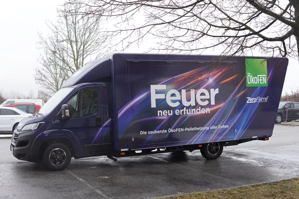 Roadshow zur neuen Pellet-Verfeuerungstechnologie