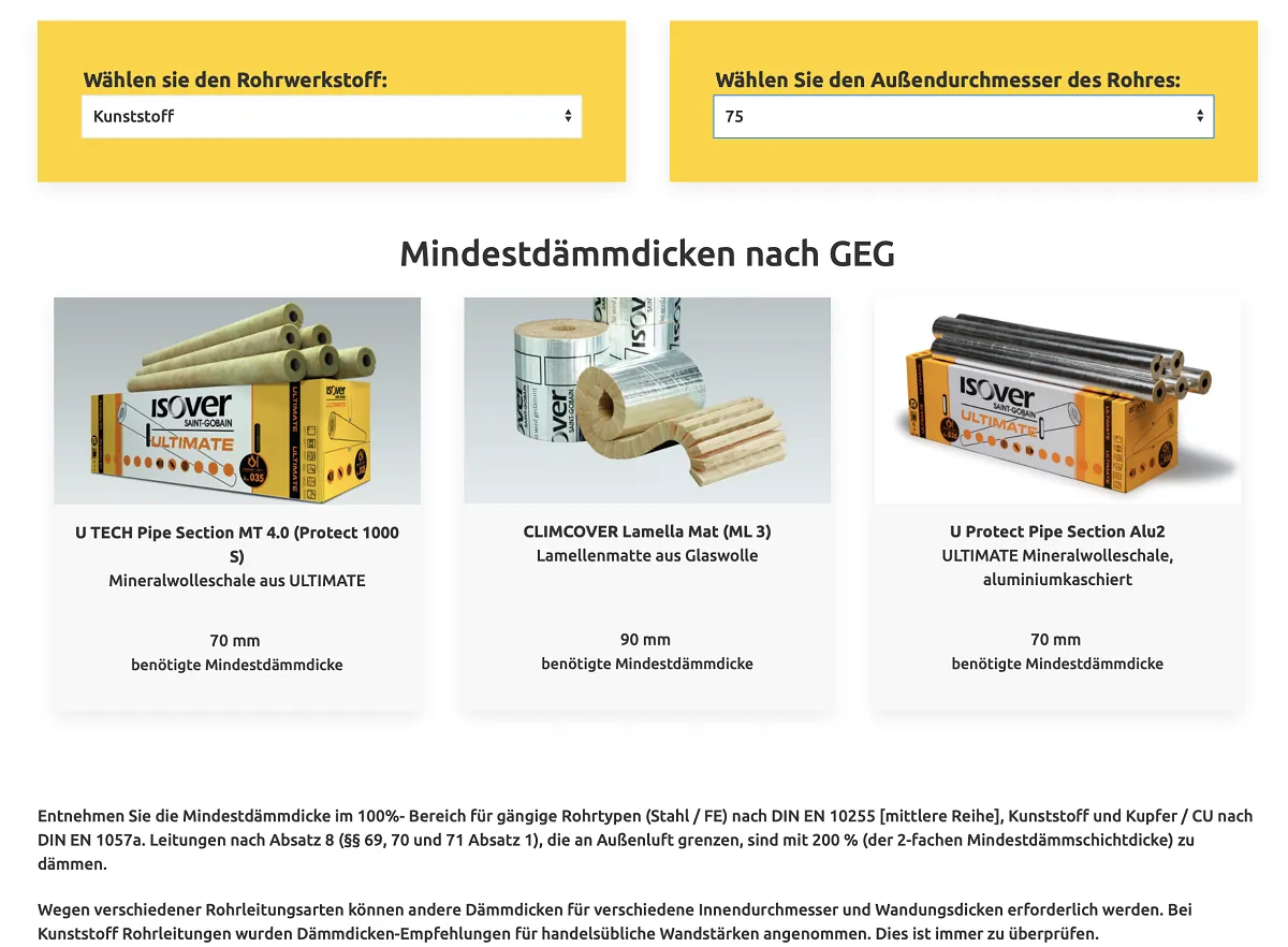 Dämmschichtdicken mit GEG Drehscheibe und Web-Tool richtig dimensionieren