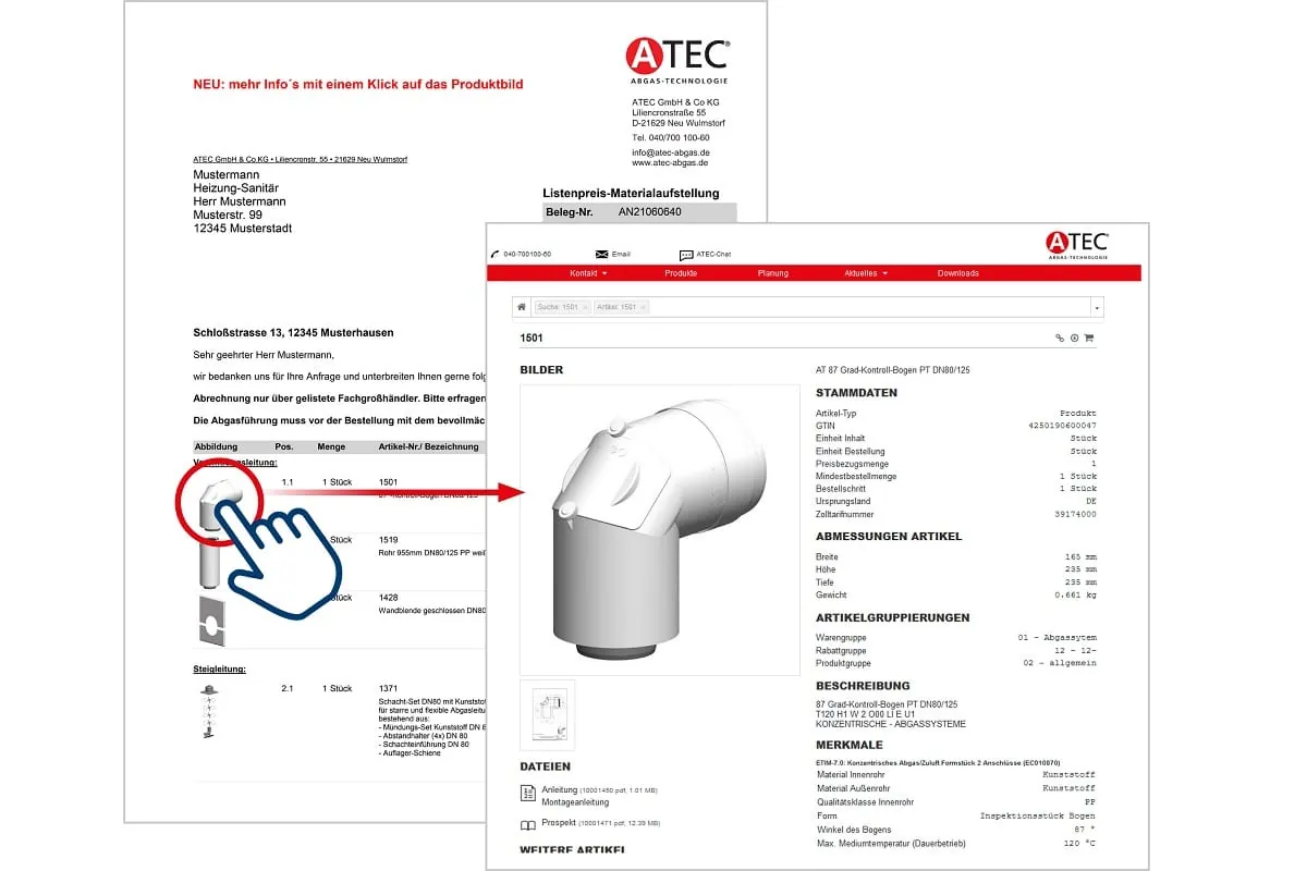 Atec: interaktive Angebots-PDF liefert alles auf einen Blick