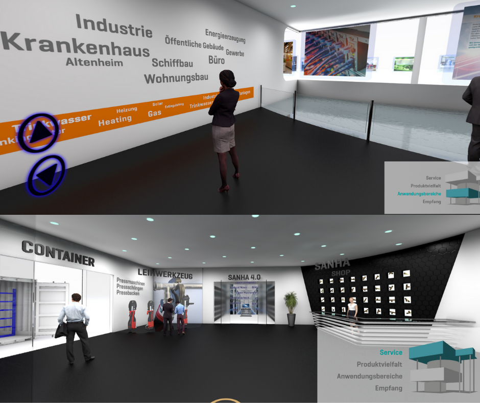 SanhaSerien und Leistungen im virtuellen Showroom Si