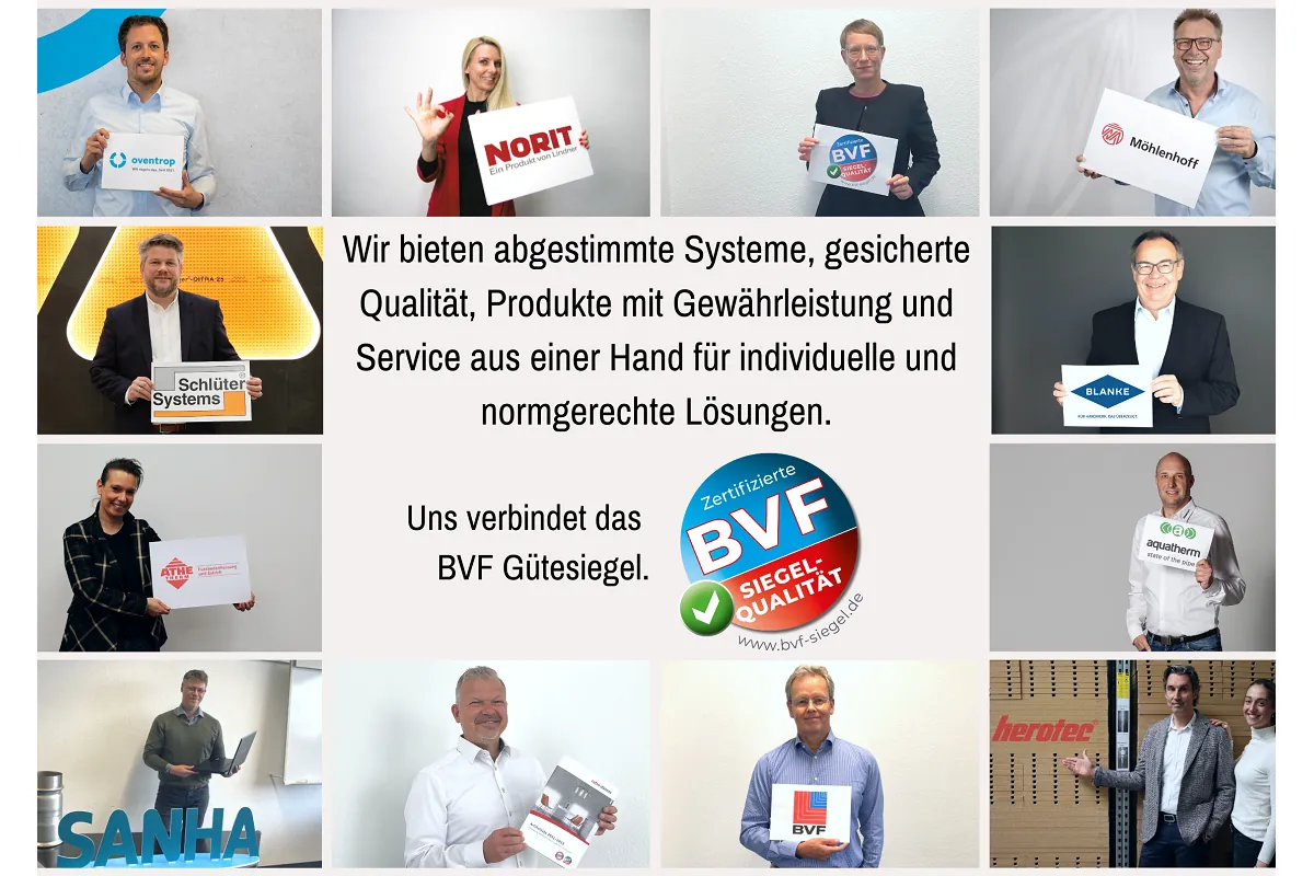 BVF Gütesiegel: Optimale Systeme für einen reibungslosen Bauablauf