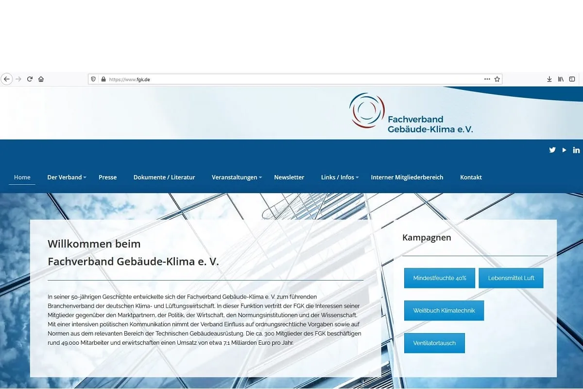 FGK unterstützt VDI-Expertenempfehlung zu Luftreinigern