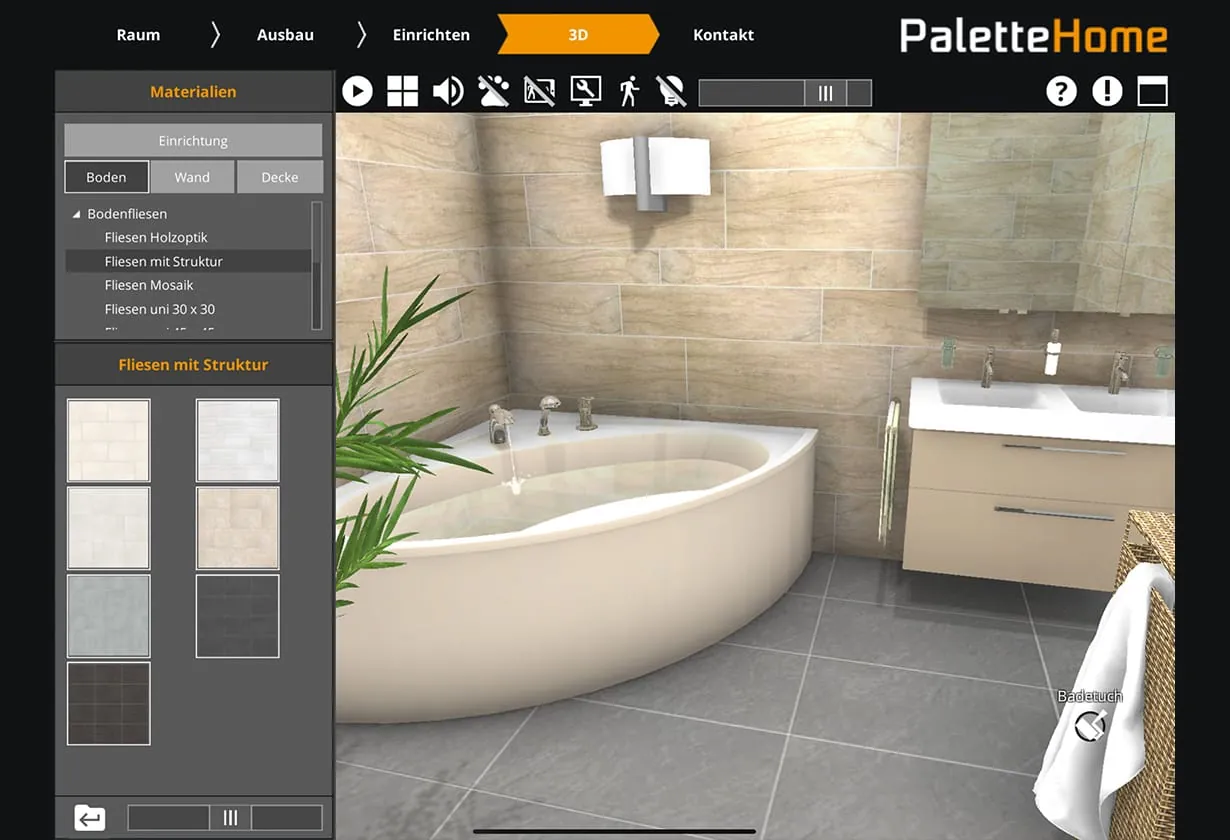 Visualisierungen mit Palette CAD