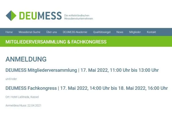 Fachkongress Mittelständischer Messdienstleister
