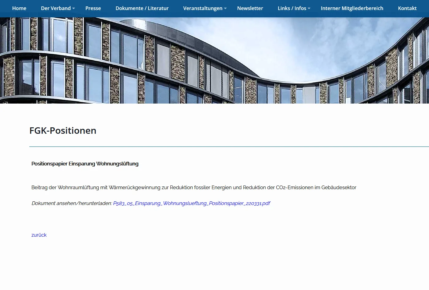 Potenziale der Lüftung mit Wärmerückgewinnung