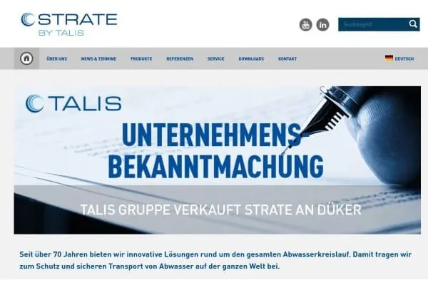 Strate wird Teil der Düker Group